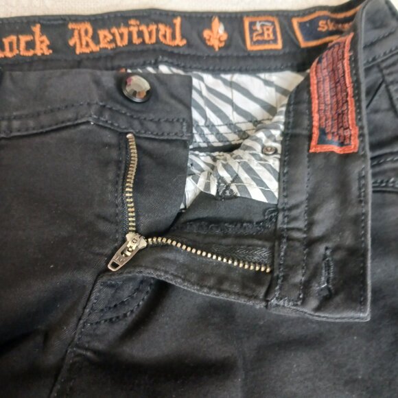 Rock Revival Beliss Women's Black Skinny Jeans size 28 - Picture 3 of 15